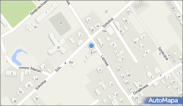 Wilkowice, Lipowa, 4, mapa Wilkowice