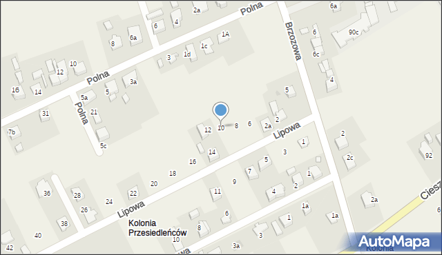 Wisła Wielka, Lipowa, 10, mapa Wisła Wielka