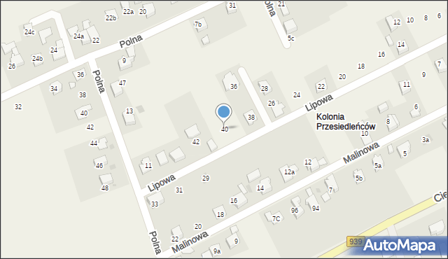 Wisła Wielka, Lipowa, 40, mapa Wisła Wielka
