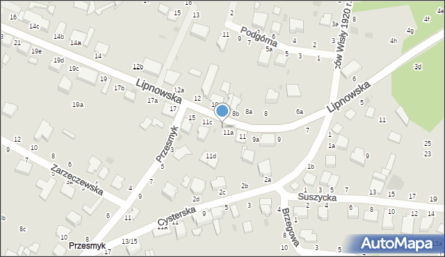 Włocławek, Lipnowska, 11b, mapa Włocławka