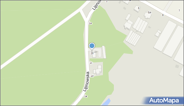 Włocławek, Lipnowska, 1b, mapa Włocławka