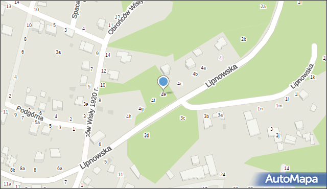 Włocławek, Lipnowska, 4e, mapa Włocławka