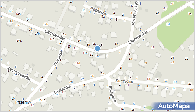 Włocławek, Lipnowska, 9a, mapa Włocławka