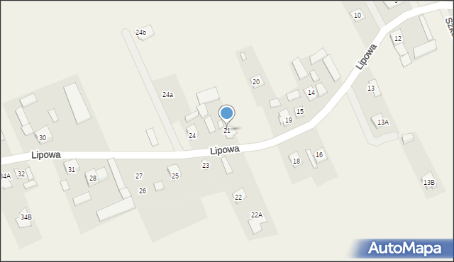 Wojciechowice, Lipowa, 21, mapa Wojciechowice