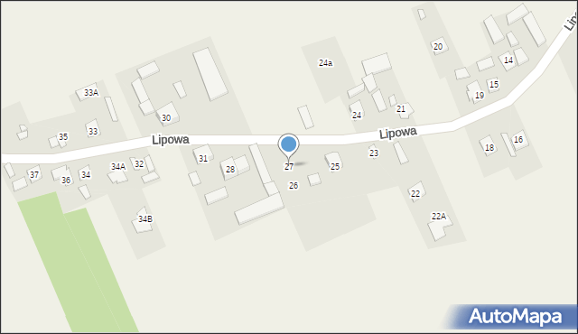 Wojciechowice, Lipowa, 27, mapa Wojciechowice