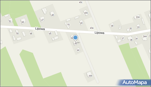 Wojciechowice, Lipowa, 43, mapa Wojciechowice