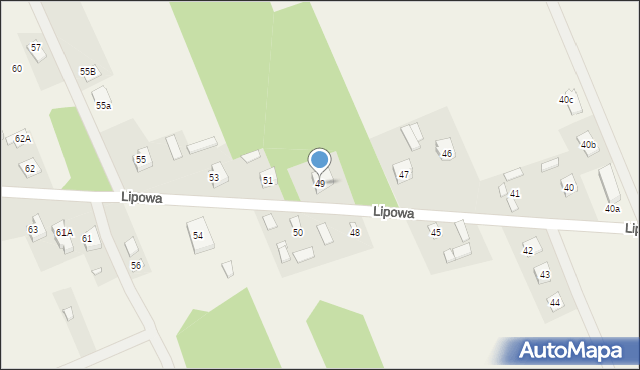 Wojciechowice, Lipowa, 49, mapa Wojciechowice