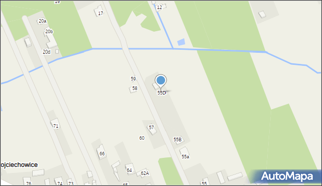 Wojciechowice, Lipowa, 55D, mapa Wojciechowice