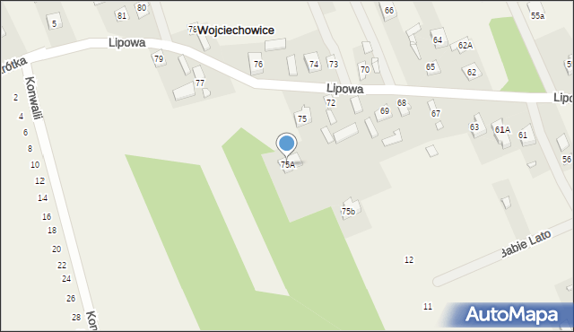 Wojciechowice, Lipowa, 75A, mapa Wojciechowice