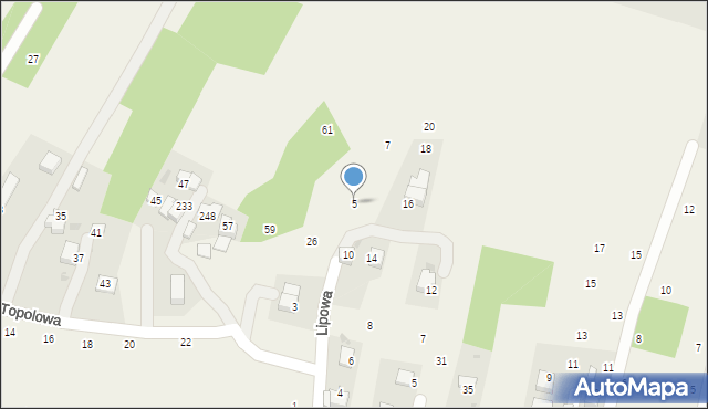 Wola Filipowska, Lipowa, 5, mapa Wola Filipowska