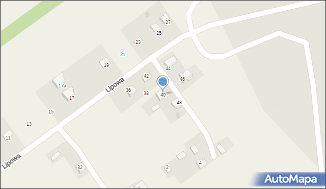Wola Rębkowska, Lipowa, 40, mapa Wola Rębkowska