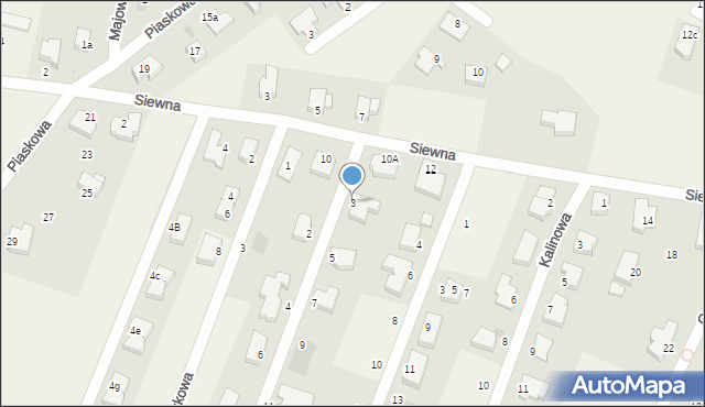 Wołczkowo, Liliowa, 3, mapa Wołczkowo