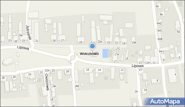 Wołczkowo, Lipowa, 17b, mapa Wołczkowo