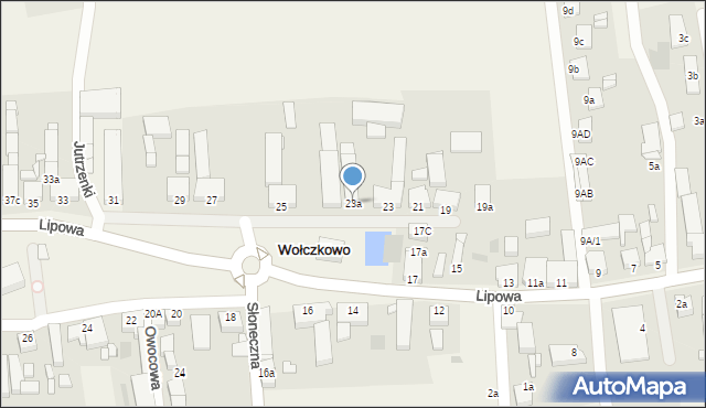 Wołczkowo, Lipowa, 23a, mapa Wołczkowo