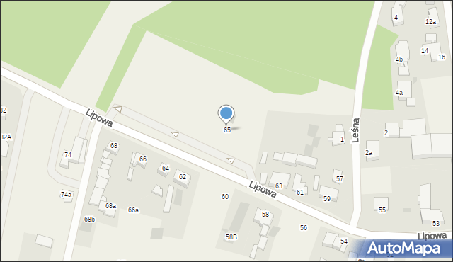 Wołczkowo, Lipowa, 65, mapa Wołczkowo