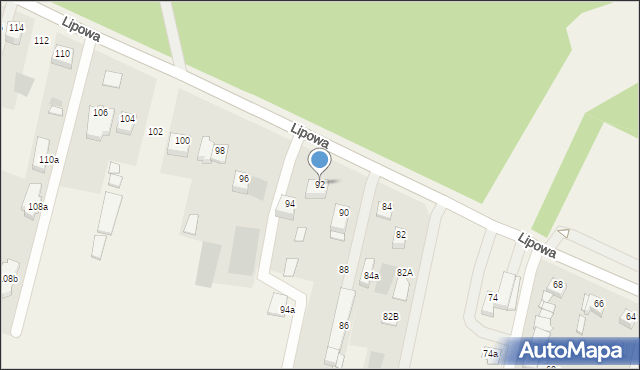 Wołczkowo, Lipowa, 92, mapa Wołczkowo