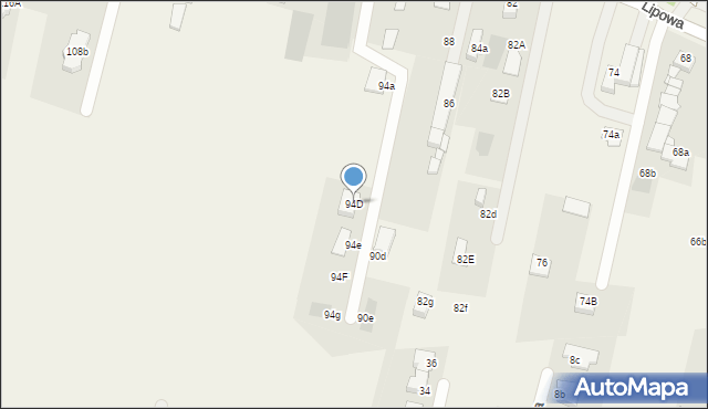 Wołczkowo, Lipowa, 94D, mapa Wołczkowo