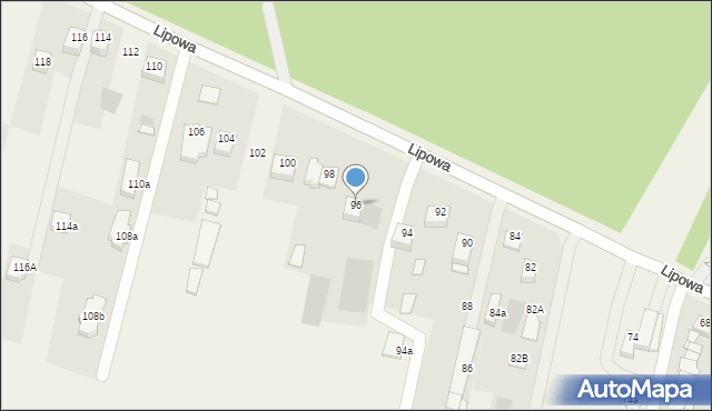 Wołczkowo, Lipowa, 96, mapa Wołczkowo