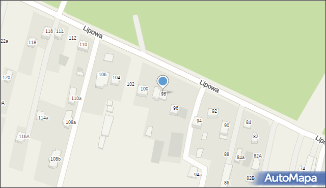 Wołczkowo, Lipowa, 98, mapa Wołczkowo