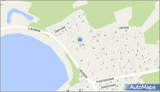 Wólka, Lipowa, 6, mapa Wólka