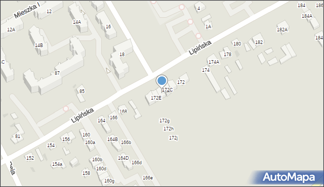Wołomin, Lipińska, 172D, mapa Wołomin