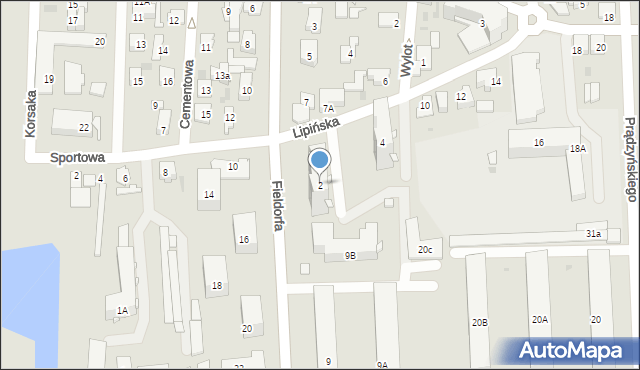 Wołomin, Lipińska, 2, mapa Wołomin