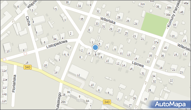 Wołów, Lipowa, 6, mapa Wołów