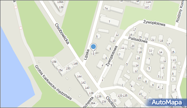 Wrocław, Lipska, 1, mapa Wrocławia