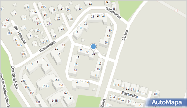 Wrocław, Lipska, 24, mapa Wrocławia