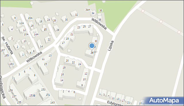Wrocław, Lipska, 26, mapa Wrocławia