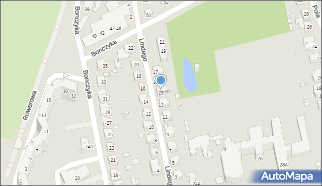 Wrocław, Lindego Samuela Bogumiła, 15, mapa Wrocławia