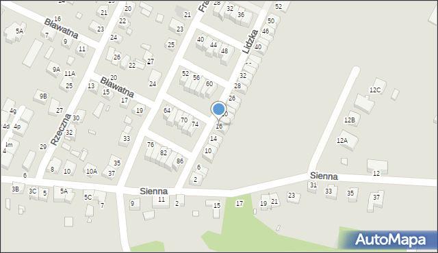 Wrocław, Lidzka, 16, mapa Wrocławia