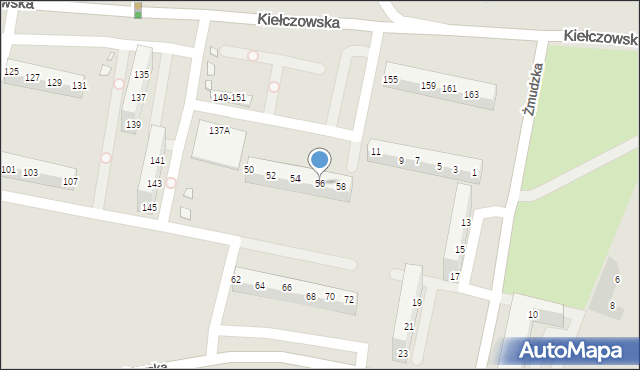 Wrocław, Litewska, 56, mapa Wrocławia