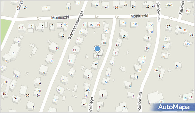 Wrocław, Lipińskiego Karola, 12, mapa Wrocławia