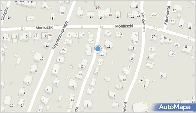 Wrocław, Lipińskiego Karola, 13b, mapa Wrocławia