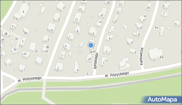 Wrocław, Lipińskiego Karola, 4, mapa Wrocławia