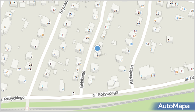 Wrocław, Lipińskiego Karola, 5, mapa Wrocławia