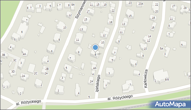 Wrocław, Lipińskiego Karola, 6, mapa Wrocławia