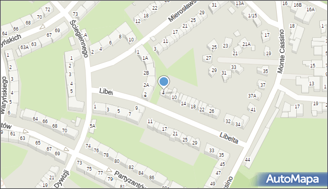 Wrocław, Libelta Karola, 6, mapa Wrocławia