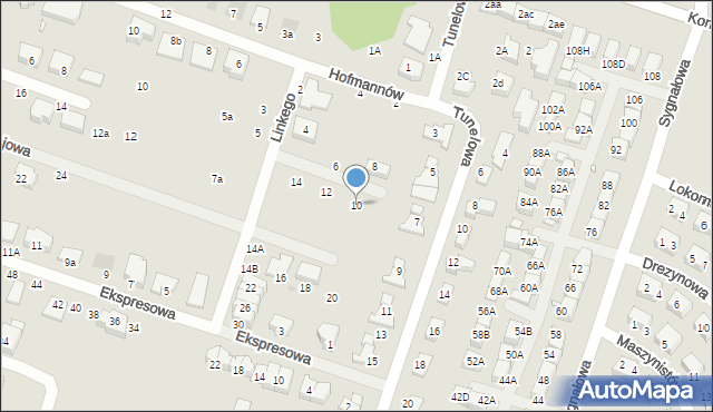 Wrocław, Linkego Godfryda, 10, mapa Wrocławia