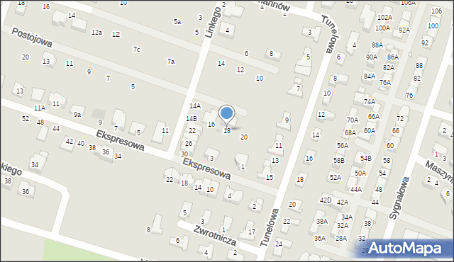 Wrocław, Linkego Godfryda, 18, mapa Wrocławia