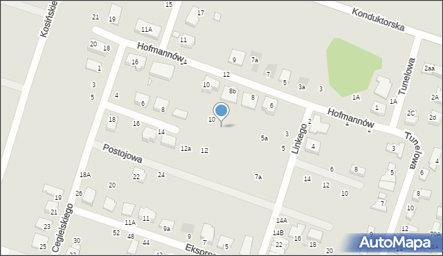 Wrocław, Linkego Godfryda, 5c, mapa Wrocławia