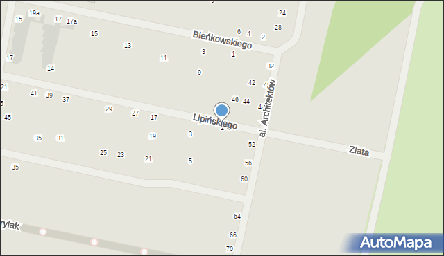 Wrocław, Lipińskiego-Szczedronia Witolda, 1, mapa Wrocławia