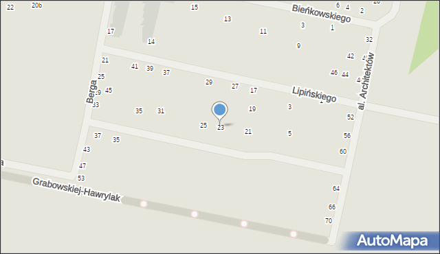 Wrocław, Lipińskiego-Szczedronia Witolda, 23, mapa Wrocławia