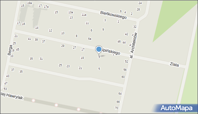 Wrocław, Lipińskiego-Szczedronia Witolda, 3, mapa Wrocławia