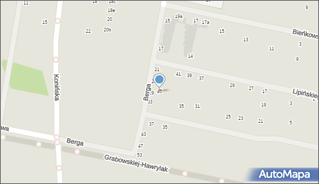 Wrocław, Lipińskiego-Szczedronia Witolda, 45, mapa Wrocławia