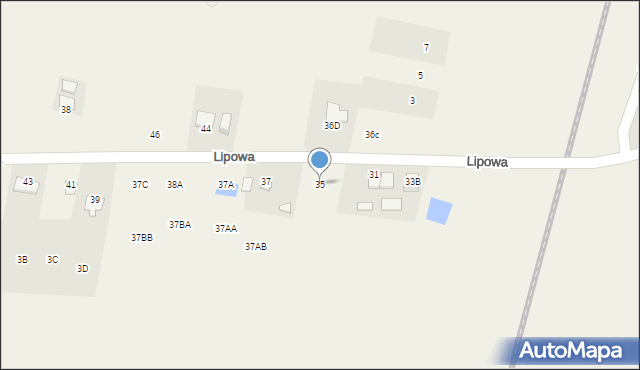 Wudzyn, Lipowa, 35, mapa Wudzyn