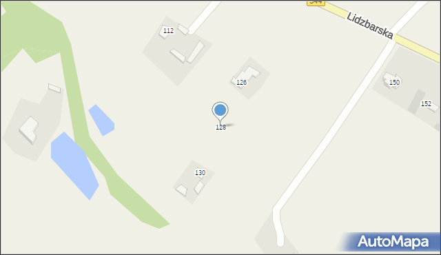 Wybudowanie Michałowo, Lidzbarska, 128, mapa Wybudowanie Michałowo