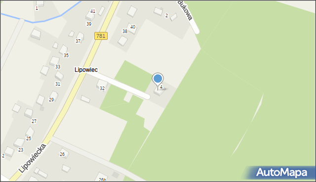 Wygiełzów, Lipowiecka, 34, mapa Wygiełzów