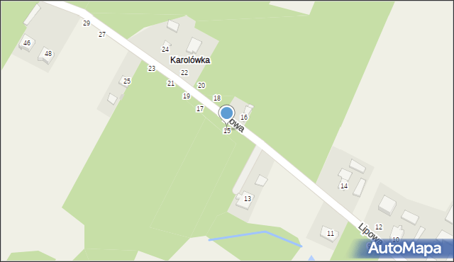 Wysoczyn, Lipowa, 15, mapa Wysoczyn